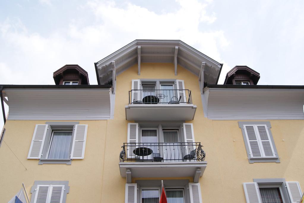 La Belle Vue Boutique Hotel & Cafe Spiez Exterior foto