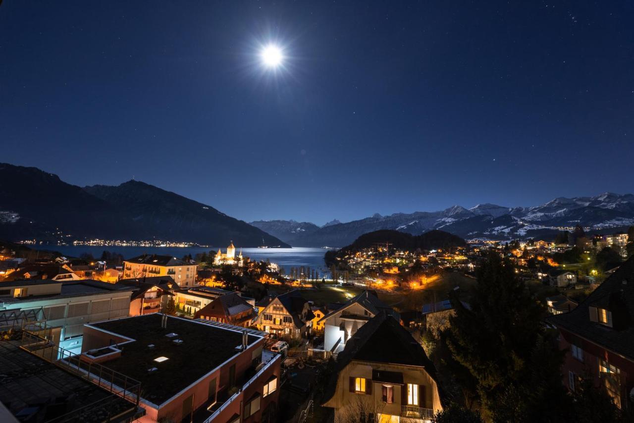 La Belle Vue Boutique Hotel & Cafe Spiez Exterior foto